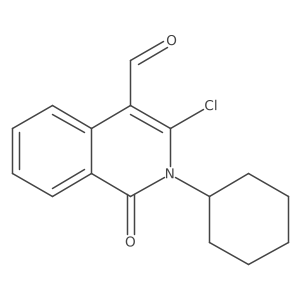 3-Chloro-2-cyclohexyl-1-oxo-1,2-dihydroisoquinoline-4-carbaldehyde Structure