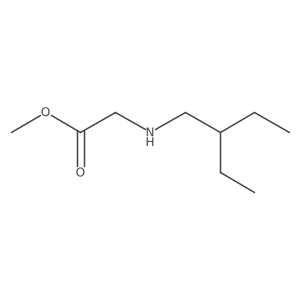 Methyl [(2-ethylbutyl)amino]acetate Structure