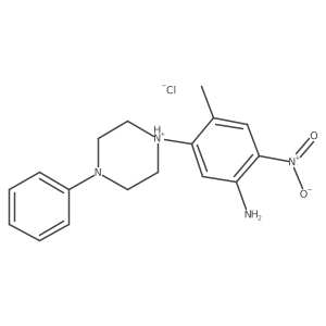 1-(5-Amino-2-methyl-4-nitrophenyl)-4-phenylhexahydropyrazin-1-ium chloride Structure