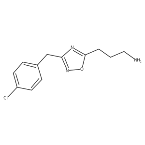 3-[3-(4-Chlorobenzyl)-1,2,4-oxadiazol-5-yl]propan-1-amine Structure