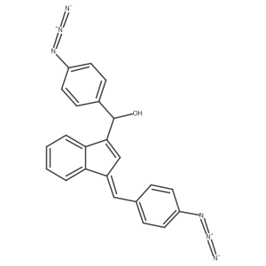 I+/--(4-Azidophenyl)-1-[(4-azidophenyl)methylene]-1H-indene-3-methanol结构式