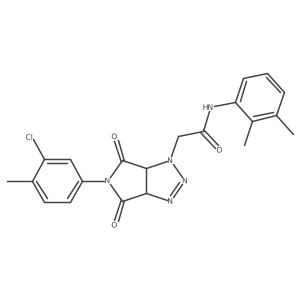 2-(5-(3-chloro-4-methylphenyl)-4,6-dioxo-4,5,6,6a-tetrahydropyrrolo[3,4-d][1,2,3]triazol-1(3aH)-yl)-N-(2,3-dimethylphenyl)acetamide Structure