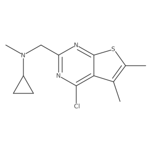 4-Chloro-N-cyclopropyl-N,5,6-trimethylthieno[2,3-d]pyrimidine-2-methanamine Structure