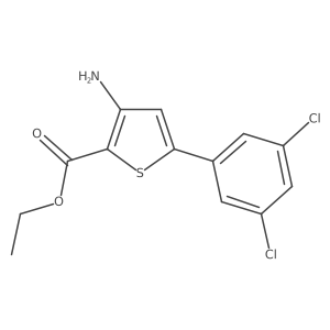 Ethyl 3-amino-5-(3,5-dichlorophenyl)thiophene-2-carboxylate Structure