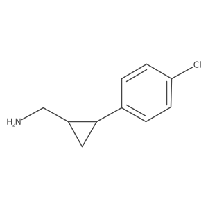 rac-[(1R,2R)-2-(4-chlorophenyl)cyclopropyl]methanamine Structure