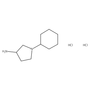1-Cyclohexylpyrrolidin-3-amine dihydrochloride Structure