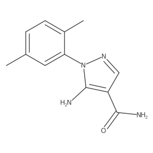 5-Amino-1-(2,5-dimethylphenyl)-1H-pyrazole-4-carboxamide Structure