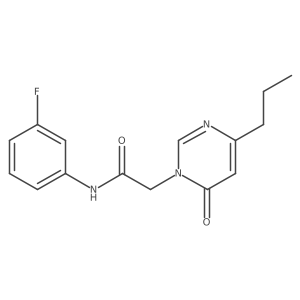 N-(3-fluorophenyl)-2-(6-oxo-4-propylpyrimidin-1(6H)-yl)acetamide Structure