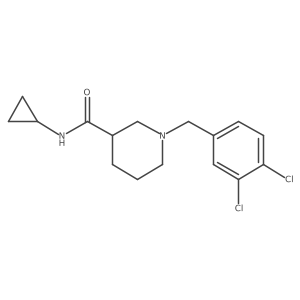 N-cyclopropyl-1-[(3,4-dichlorophenyl)methyl]piperidine-3-carboxamide Structure