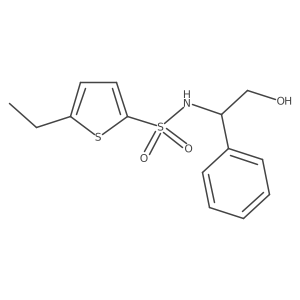 5-Ethyl-N-[(1S)-2-hydroxy-1-phenylethyl]-2-thiophenesulfonamide Structure