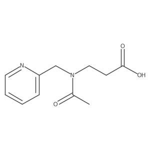 CC(=O)N(CCC(=O)O)Cc1ccccn1结构式