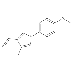 1-(4-Methoxyphenyl)-3-methyl-1h-pyrazole-4-carbaldehyde结构式