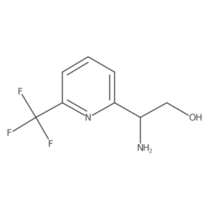 (2S)-2-amino-2-[6-(trifluoromethyl)pyridin-2-yl]ethanol结构式