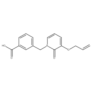 3-[[2-Oxo-3-(2-propen-1-yloxy)-1(2H)-pyridinyl]methyl]benzoic acid Structure