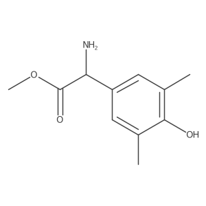 Methyl 2-amino-2-(4-hydroxy-3,5-dimethylphenyl)acetate结构式
