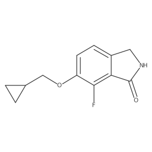1h-Isoindol-1-one,6-(cyclopropylmethoxy)-7-fluoro-2,3-dihydro- Structure
