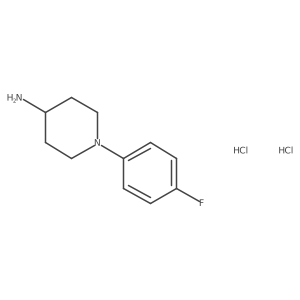 1-(4-Fluorophenyl)piperidin-4-amine dihydrochloride结构式
