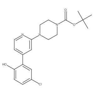 tert-Butyl 4-(4-(5-chloro-2-hydroxyphenyl)pyridin-2-yl)piperazine-1-carboxylate Structure