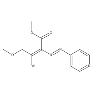 Methyl 4-methoxy-3-oxo-2-(pyridin-4-ylhydrazono)butanoate结构式