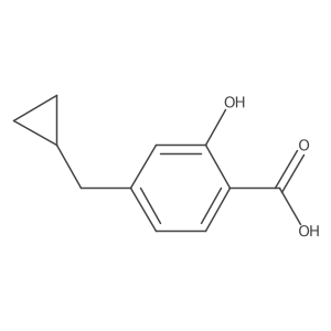 4-(Cyclopropylmethyl)-2-hydroxybenzoic acid Structure
