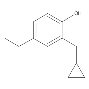 2-(Cyclopropylmethyl)-4-ethylphenol结构式