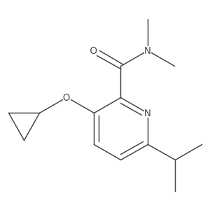 3-Cyclopropoxy-6-isopropyl-N,N-dimethylpicolinamide Structure