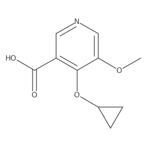 4-Cyclopropoxy-5-methoxynicotinic acid Structure