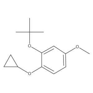 2-Tert-butoxy-1-cyclopropoxy-4-methoxybenzene结构式