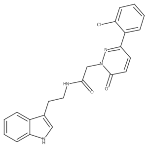 2-[3-(2-chlorophenyl)-6-oxopyridazin-1(6H)-yl]-N-[2-(1H-indol-3-yl)ethyl]acetamide Structure