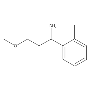 3-Methoxy-1-(2-methylphenyl)propan-1-amine结构式