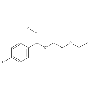 1-[2-Bromo-1-(2-ethoxyethoxy)ethyl]-4-fluorobenzene结构式