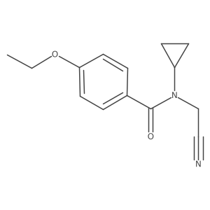 N-(cyanomethyl)-N-cyclopropyl-4-ethoxybenzamide Structure