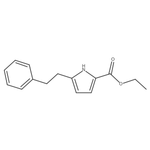 5-phenethyl-1H-pyrrole-2-carboxylic acid ethyl ester Structure