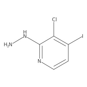 3-Chloro-2-hydrazinyl-4-iodopyridine结构式