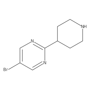 5-Bromo-2-(piperidin-4-yl)pyrimidine结构式