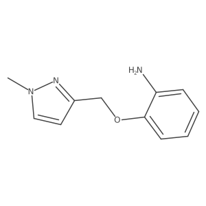 2-[(1-Methylpyrazol-3-yl)methoxy]phenylamine Structure