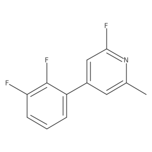 4-(2,3-Difluorophenyl)-2-fluoro-6-methylpyridine结构式