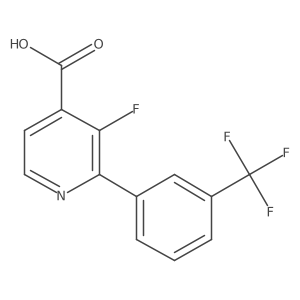 3-Fluoro-2-(3-(trifluoromethyl)phenyl)isonicotinic acid Structure