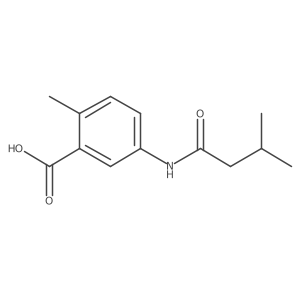2-Methyl-5-(3-methylbutanamido)benzoic acid Structure
