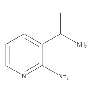 3-(1-Aminoethyl)pyridin-2-amine结构式