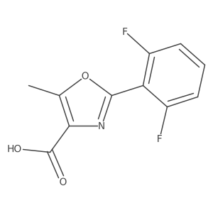 2-(2,6-Difluorophenyl)-5-methyloxazole-4-carboxylic Acid结构式
