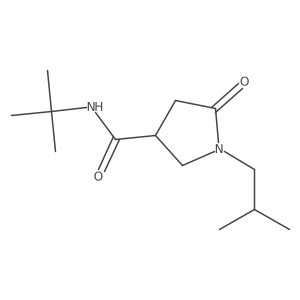 n-(Tert-butyl)-1-isobutyl-5-oxopyrrolidine-3-carboxamide Structure