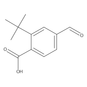 2-(tert-Butyl)-4-formylbenzoic acid结构式