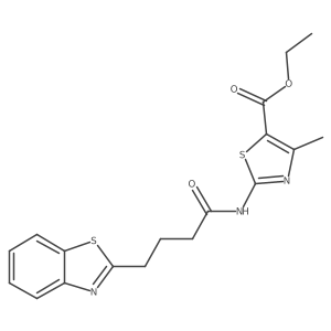 Ethyl 2-{[4-(1,3-benzothiazol-2-yl)butanoyl]amino}-4-methyl-1,3-thiazole-5-carboxylate Structure
