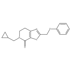 5-(Cyclopropylmethyl)-2-(phenoxymethyl)-6,7-dihydro-[1,3]thiazolo[5,4-c]pyridin-4-one Structure