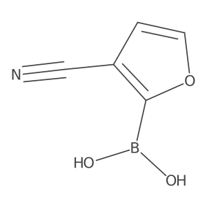 (3-Cyanofuran-2-yl)boronic acid Structure