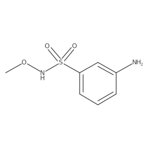 3-amino-N-methoxybenzenesulfonamide Structure