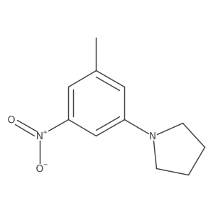 1-(3-Methyl-5-nitrophenyl)pyrrolidine Structure