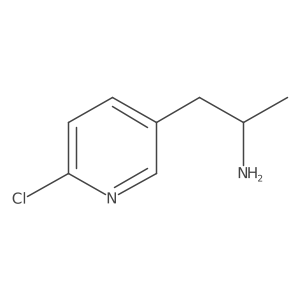 (2S)-1-(6-chloropyridin-3-yl)propan-2-amine结构式