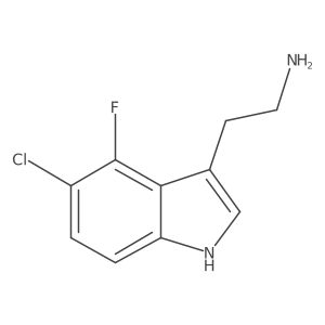 2-(5-Chloro-4-fluoro-1H-indol-3-yl)ethanamine结构式